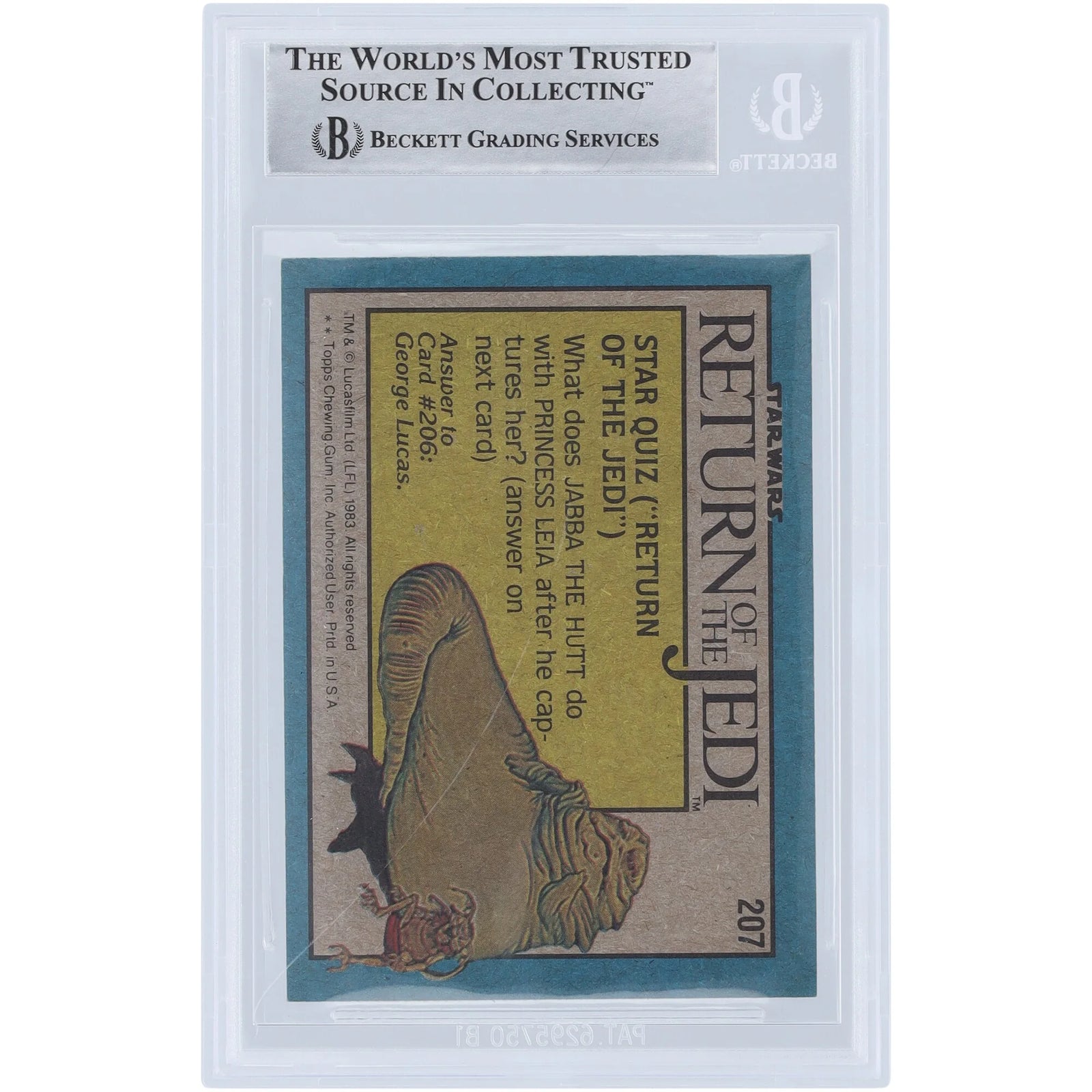 Ira Keeler Signed 1983 Topps Return of the Jedi #207 | BAS Authenticated