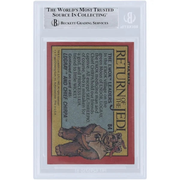 Ira Keeler Signed 1983 Topps Return of the Jedi #84 Card | BAS Authenticated