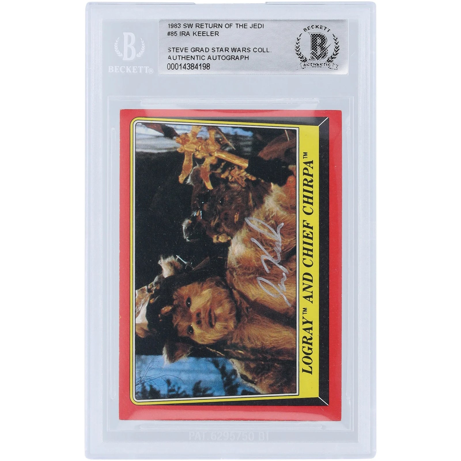 Ira Keeler Signed 1983 Topps Return of the Jedi #85 Card | BAS Authenticated