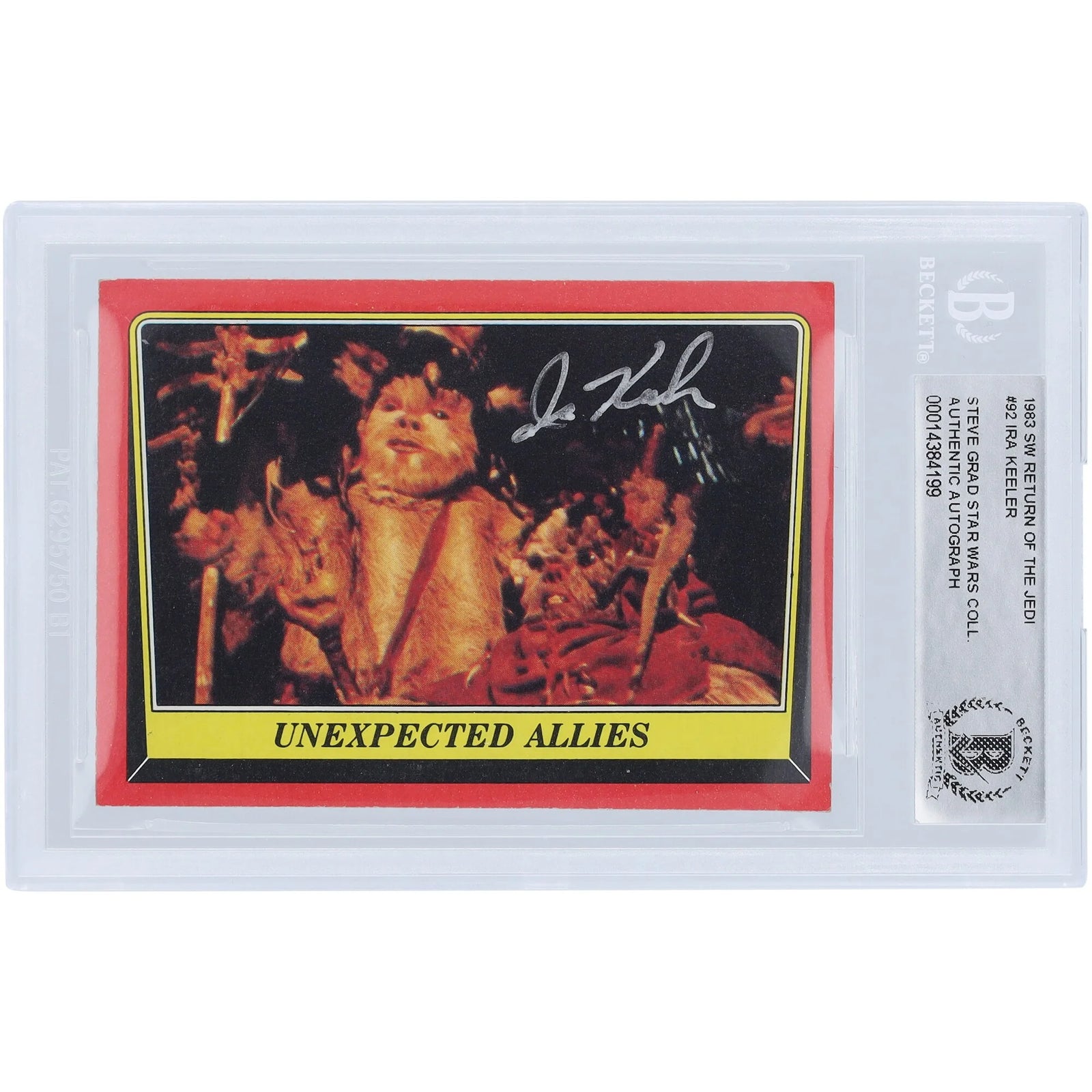 Ira Keeler Signed 1983 Topps Return of the Jedi #92 | BAS Authenticated