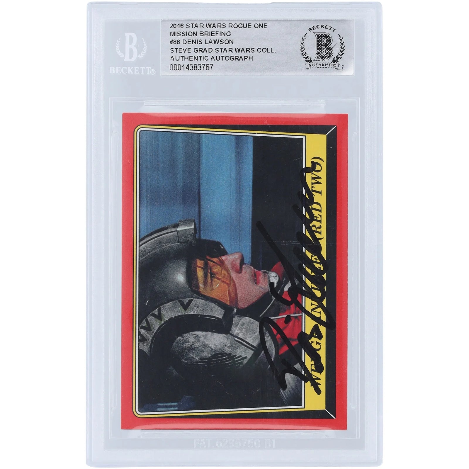 Denis Lawson Signed 2016 Topps Star Wars #88 Card | Authenticated