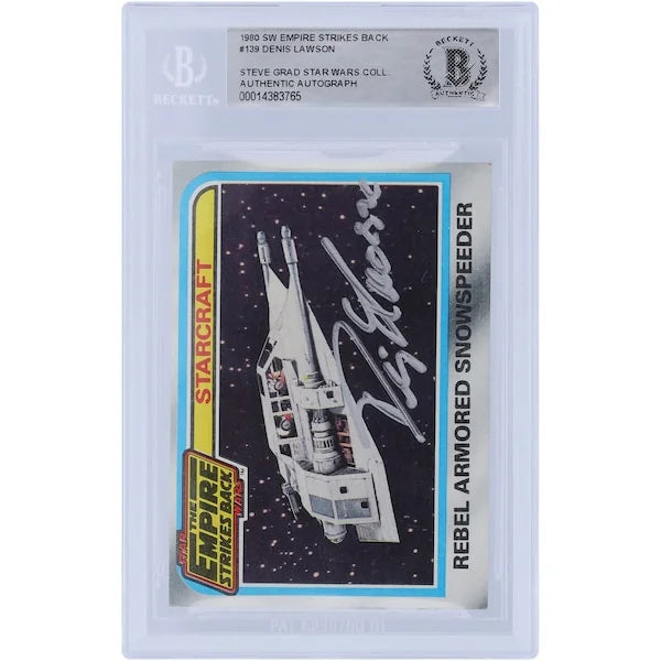 Denis Lawson Signed 1980 Topps Empire Strikes Back #139 | BAS Authenticated