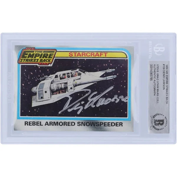 Denis Lawson Signed 1980 Topps Empire Strikes Back #139 | BAS Authenticated