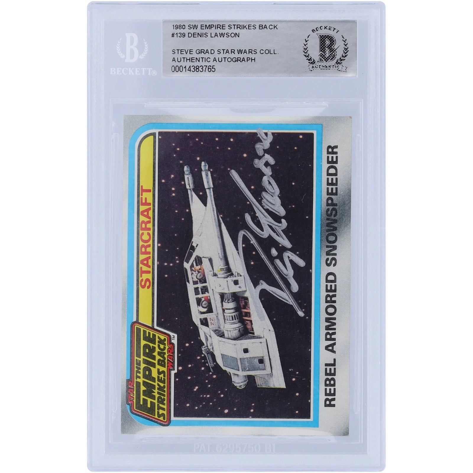Denis Lawson Signed 1980 Topps Empire Strikes Back #139 | BAS Authenticated