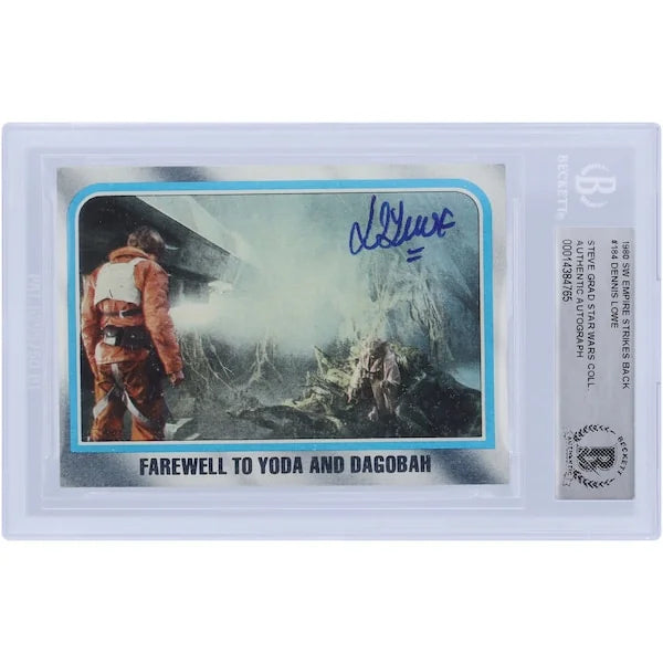 Dennis Lowe Signed 1980 Topps Empire Strikes Back #184 | Authenticated