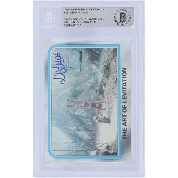 Dennis Lowe Signed 1980 Topps Empire Strikes Back #237 Card | BAS Authenticated