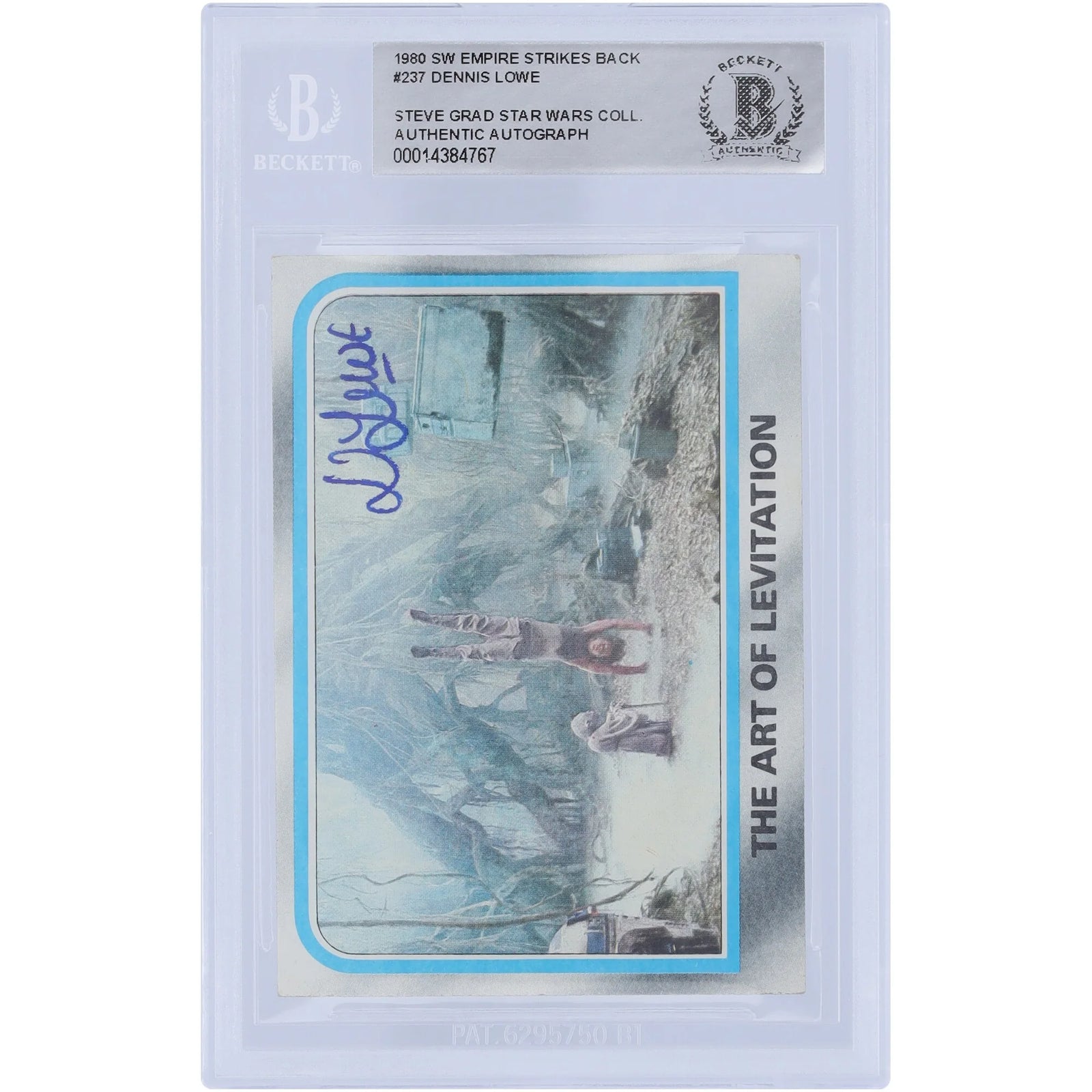 Dennis Lowe Signed 1980 Topps Empire Strikes Back #237 Card | BAS Authenticated