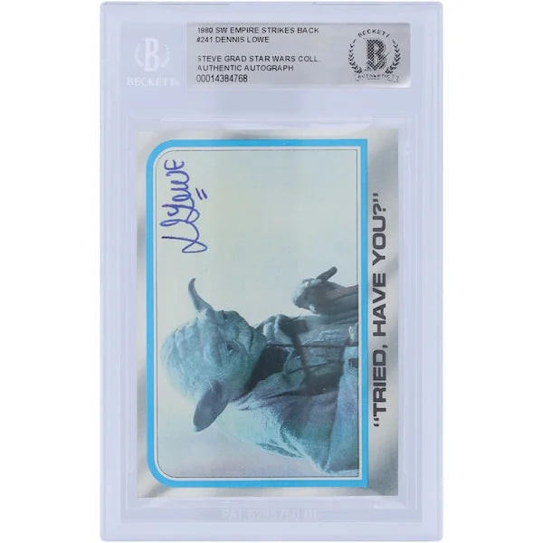 Dennis Lowe Signed 1980 Topps Empire Strikes Back #241 | Authenticated