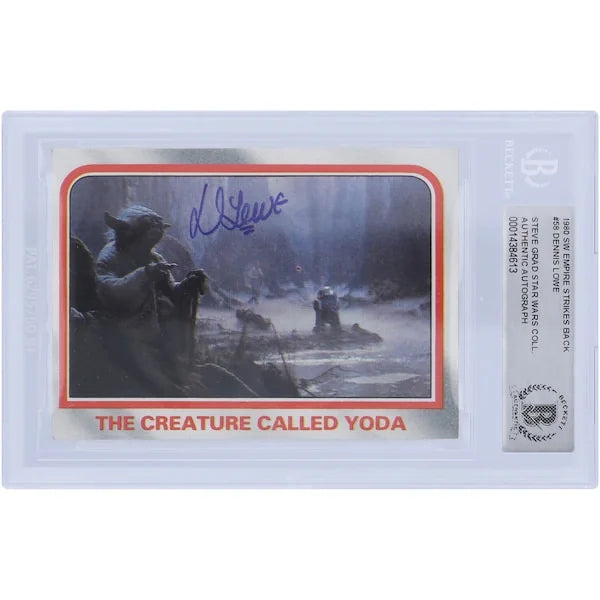 Dennis Lowe Signed 1980 Topps The Empire Strikes Back #58 | BAS Authenticated