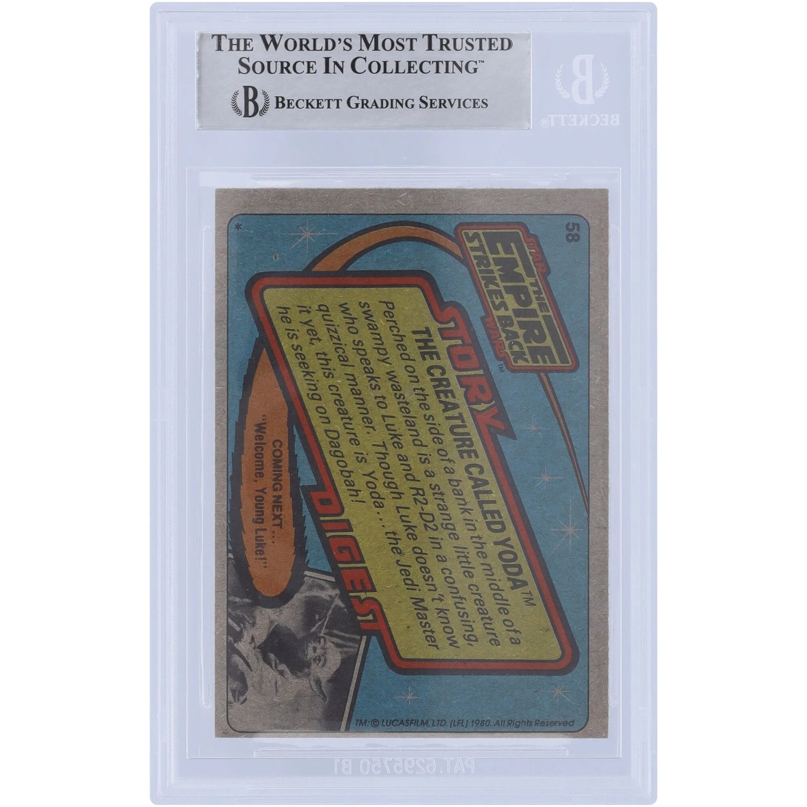 Dennis Lowe Signed 1980 Topps The Empire Strikes Back #58 | BAS Authenticated