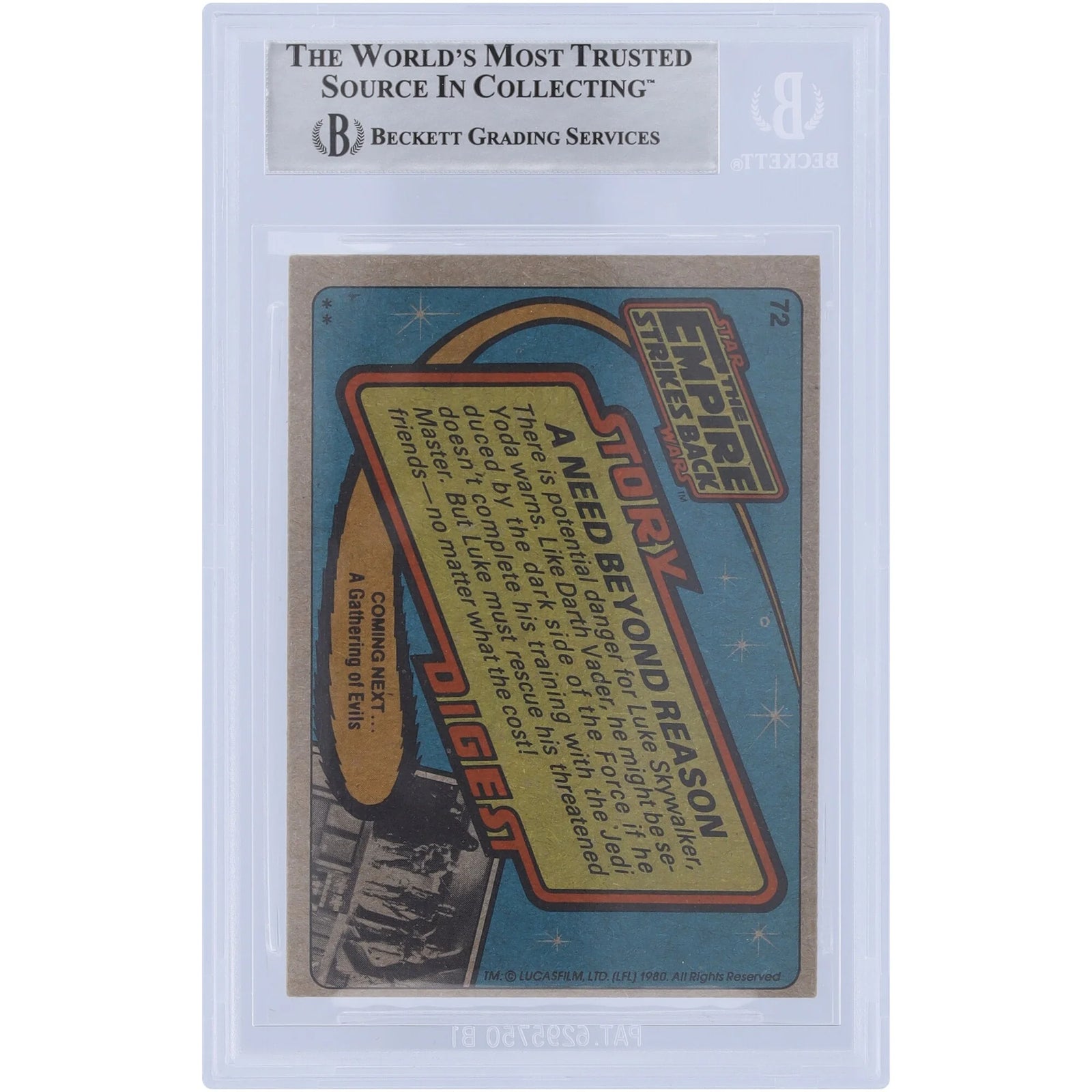 Dennis Lowe Signed 1980 Topps The Empire Strikes Back #72 | BAS Authenticated