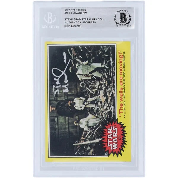 Jim Marlow Signed 1977 Topps Star Wars #171 Card | BAS Authenticated