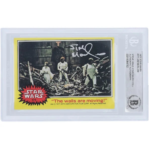Jim Marlow Signed 1977 Topps Star Wars #171 Card | BAS Authenticated