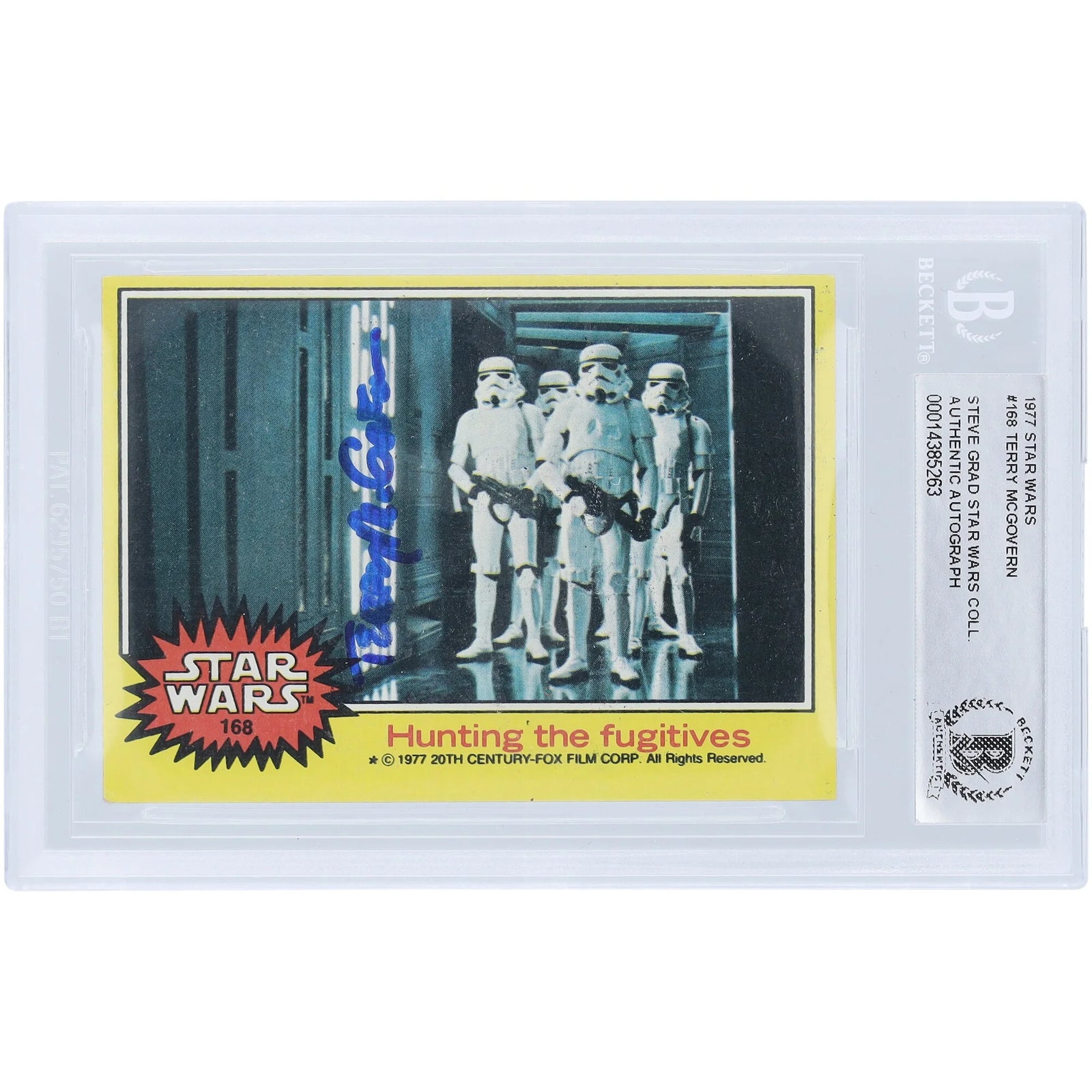 Terry McGovern Signed 1977 Topps Star Wars #168 Card | BAS Authenticated