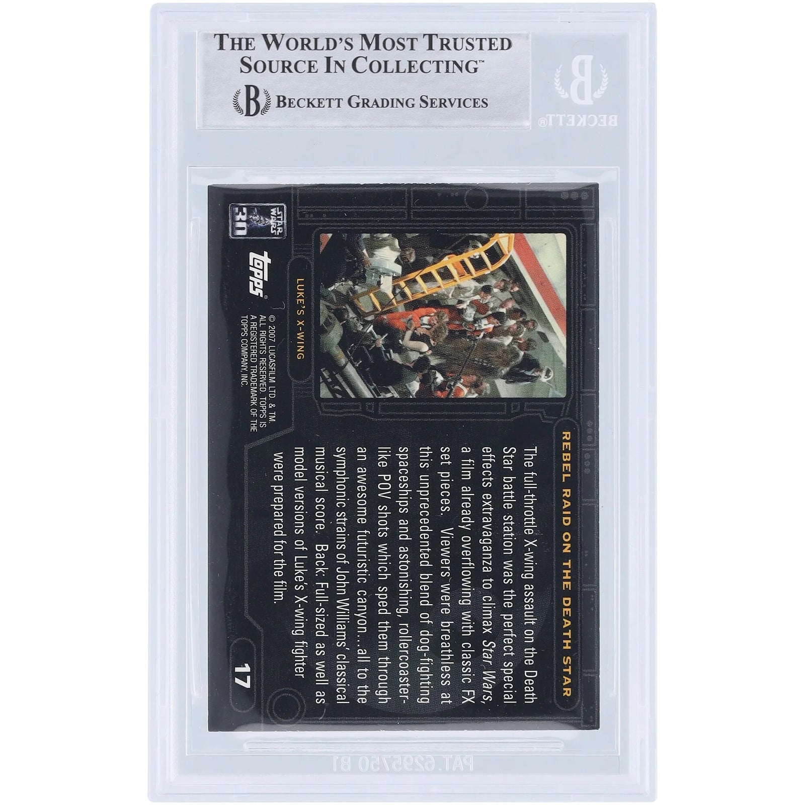 Lorne Peterson Signed 2007 Topps Star Wars #17 Card | BAS Authenticated