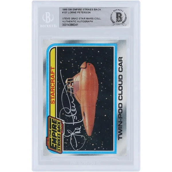 Lorne Peterson Signed 1980 Topps Empire Strikes Back #137 | BAS Authenticated