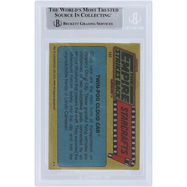 Lorne Peterson Signed 1980 Topps Empire Strikes Back #137 | BAS Authenticated