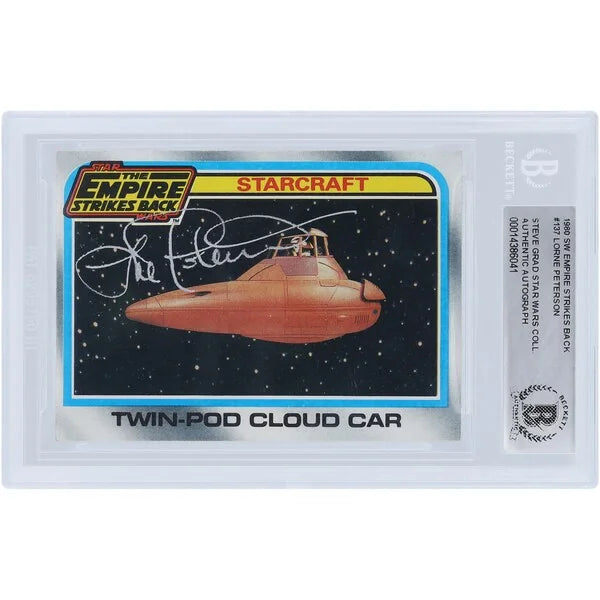 Lorne Peterson Signed 1980 Topps Empire Strikes Back #137 | BAS Authenticated