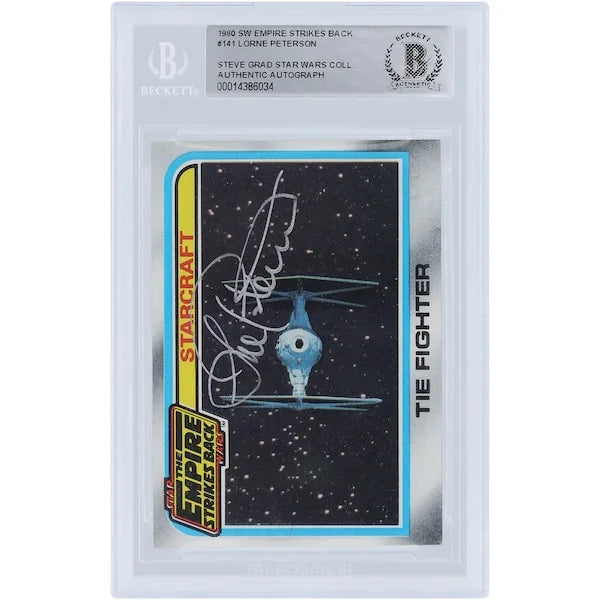 Lorne Peterson Signed 1980 Topps Empire Strikes Back #141 | BAS Authenticated