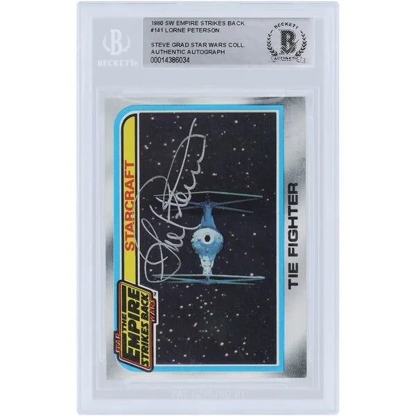 Lorne Peterson Signed 1980 Topps Empire Strikes Back #141 | BAS Authenticated
