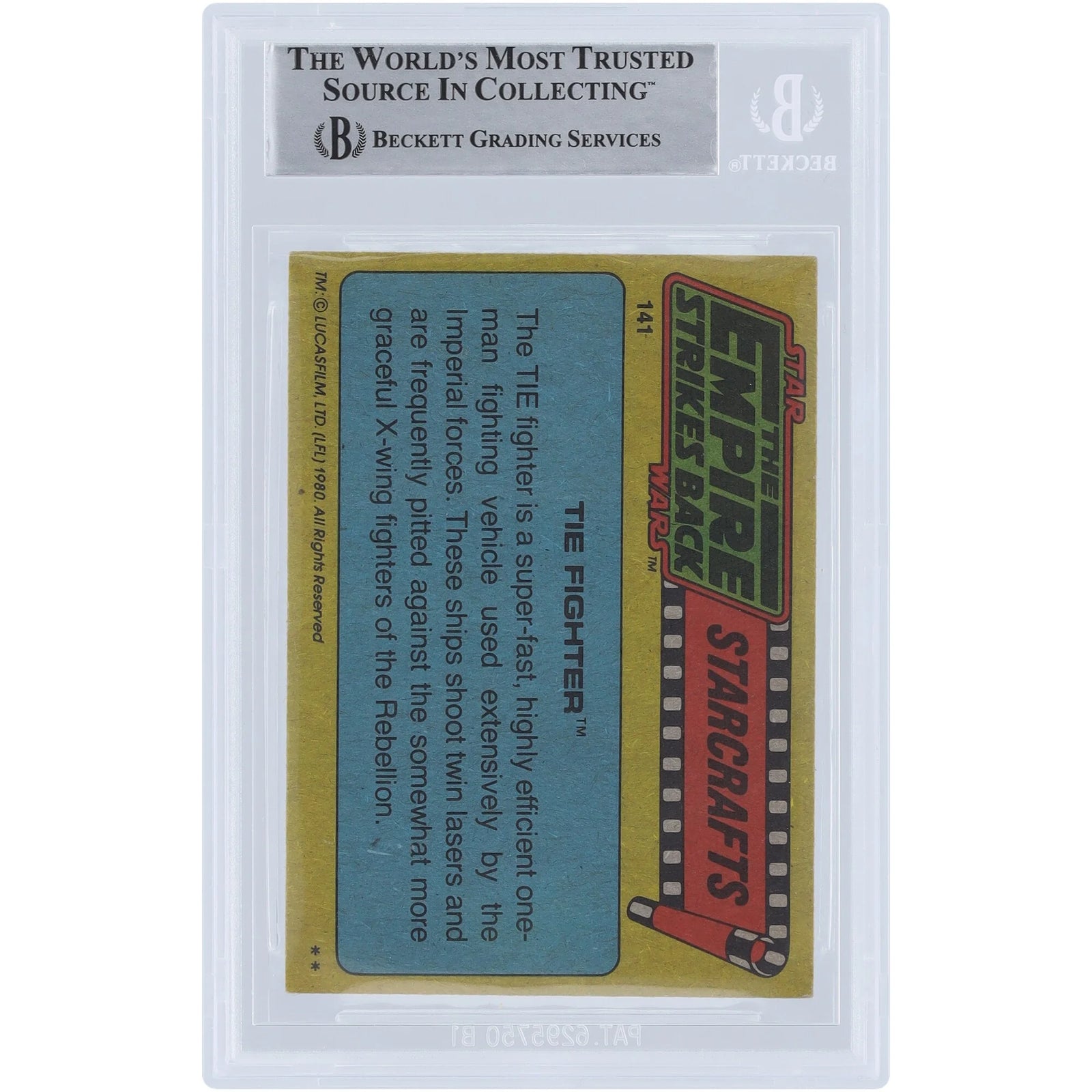Lorne Peterson Signed 1980 Topps Empire Strikes Back #141 | BAS Authenticated
