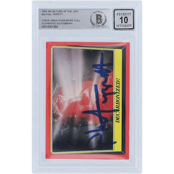 Phil Tippett Signed 1983 Topps Return of the Jedi #29 | Graded 10