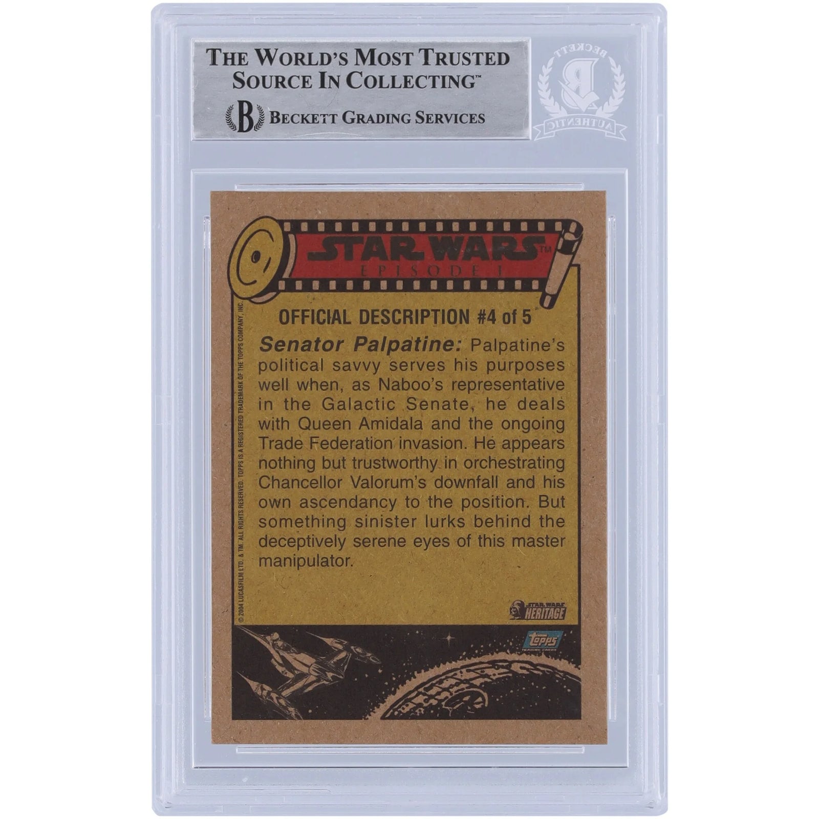 Ray Gilberti Signed 2004 Topps Star Wars #87 Card | BAS Authenticated