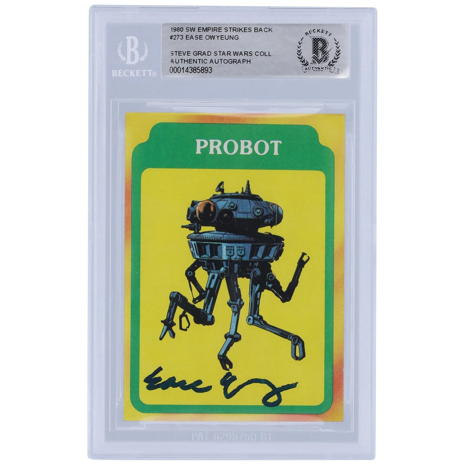 Ease Owyeung Signed 1980 Topps The Empire Strikes Back #273 Card | BAS Authenticated