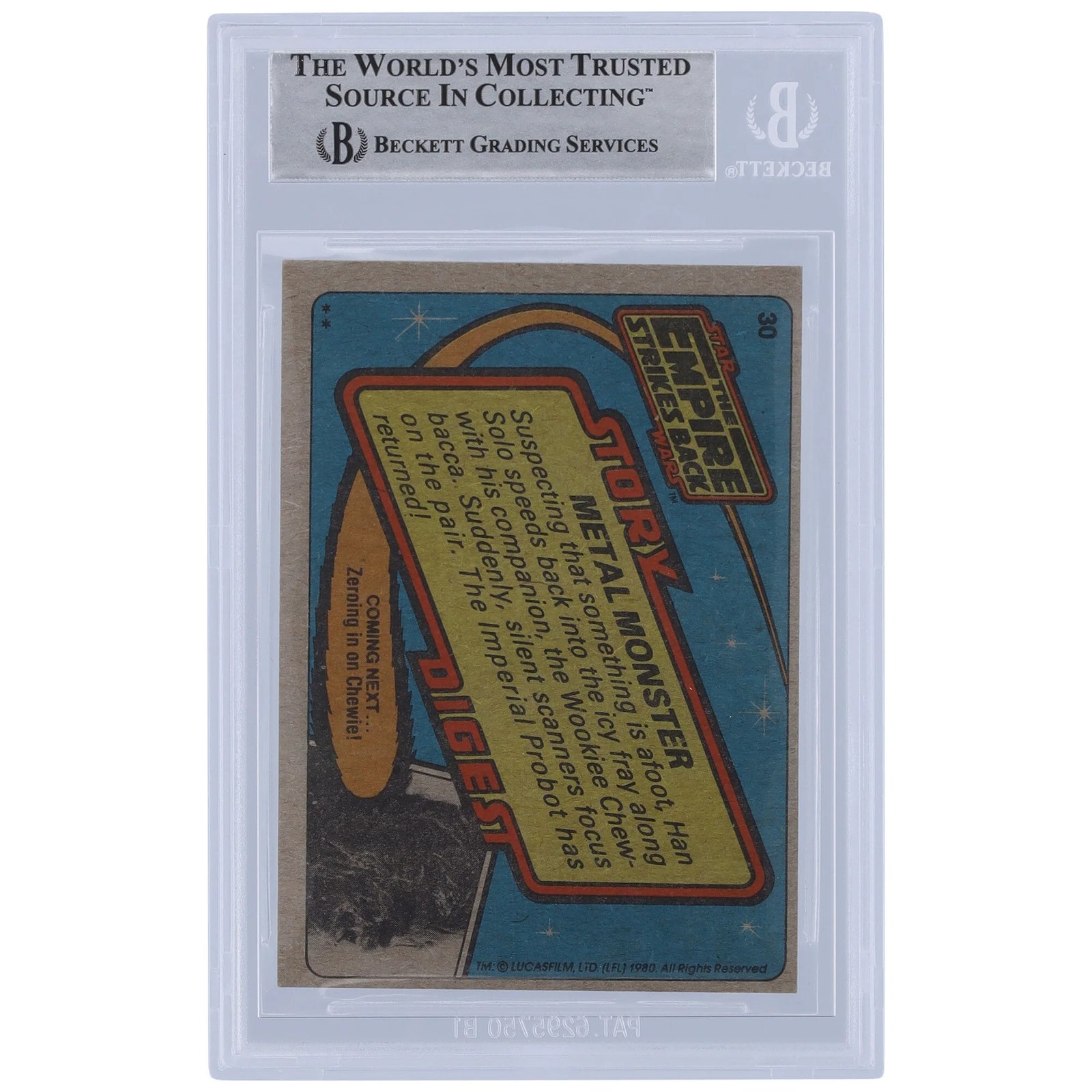 Ease Owyeung Signed 1980 Topps Empire Strikes Back #30 | BAS Authenticated