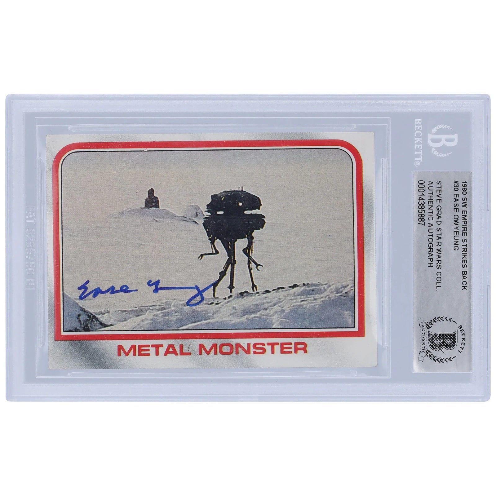 Ease Owyeung Signed 1980 Topps Empire Strikes Back #30 | BAS Authenticated