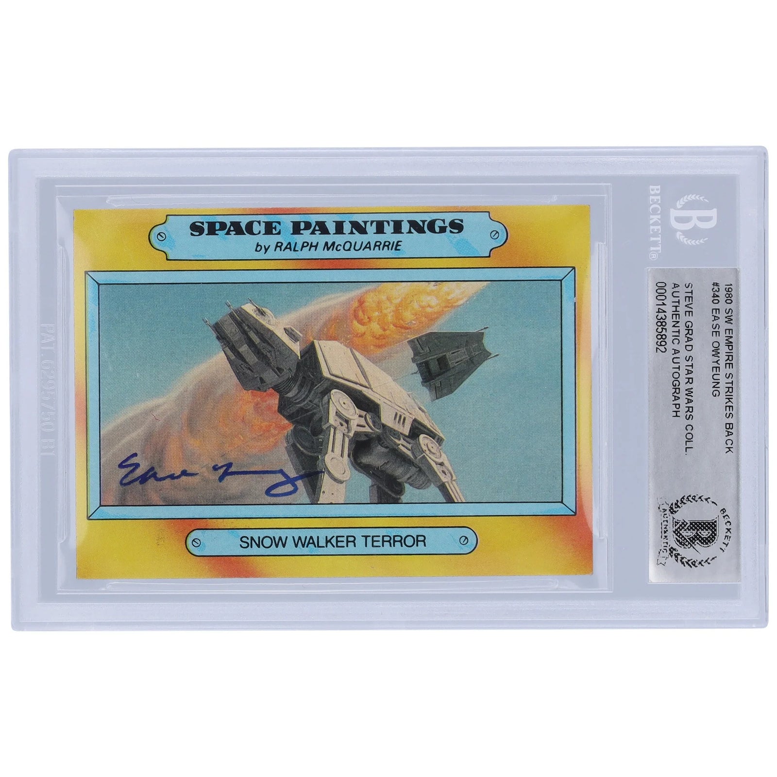 Ease Owyeung Signed 1980 Topps Star Wars #340 | Empire Strikes Back