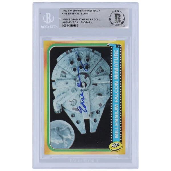 Ease Owyeung Signed 1980 Topps The Empire Strikes Back #349 Card | BAS Authenticated