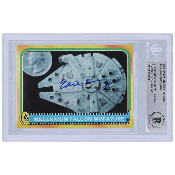 Ease Owyeung Signed 1980 Topps The Empire Strikes Back #349 Card | BAS Authenticated