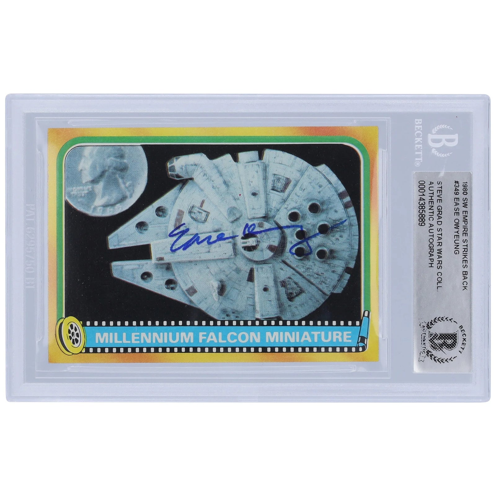 Ease Owyeung Signed 1980 Topps The Empire Strikes Back #349 Card | BAS Authenticated
