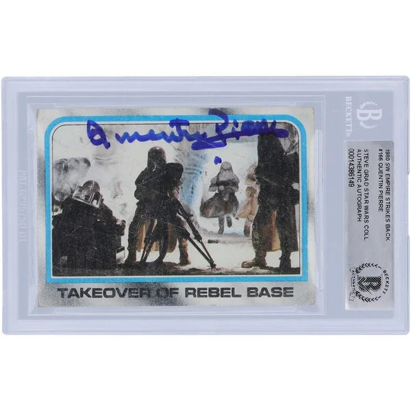 Quentin Pierre Signed 1980 Topps Star Wars #166 Card | BAS Authenticated