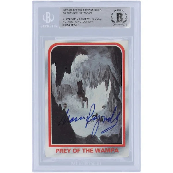 Norman Reynolds Signed 1980 Topps Star Wars #20 Card | BAS Authenticated