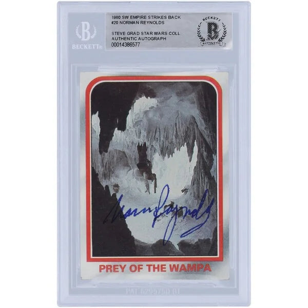 Norman Reynolds Signed 1980 Topps Star Wars #20 Card | BAS Authenticated