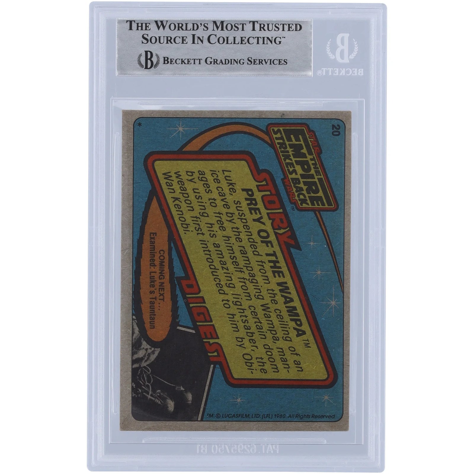 Norman Reynolds Signed 1980 Topps Star Wars #20 Card | BAS Authenticated