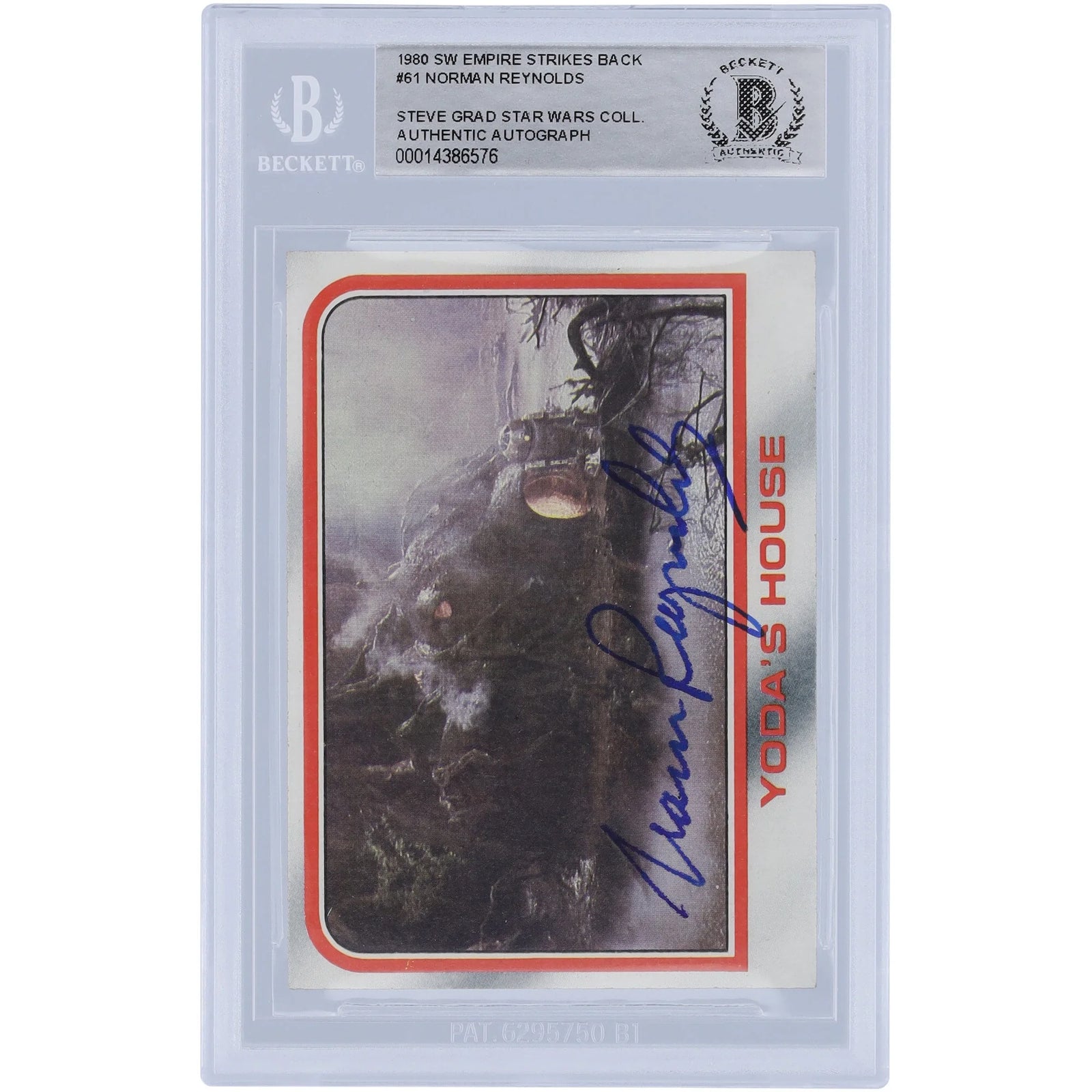 Norman Reynolds Signed 1980 Topps Empire Strikes Back #61 Card | BAS Authenticated