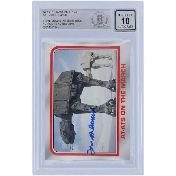 Tom St. Amand Signed 2004 Topps Star Wars #28 Card | BAS Authenticated 10