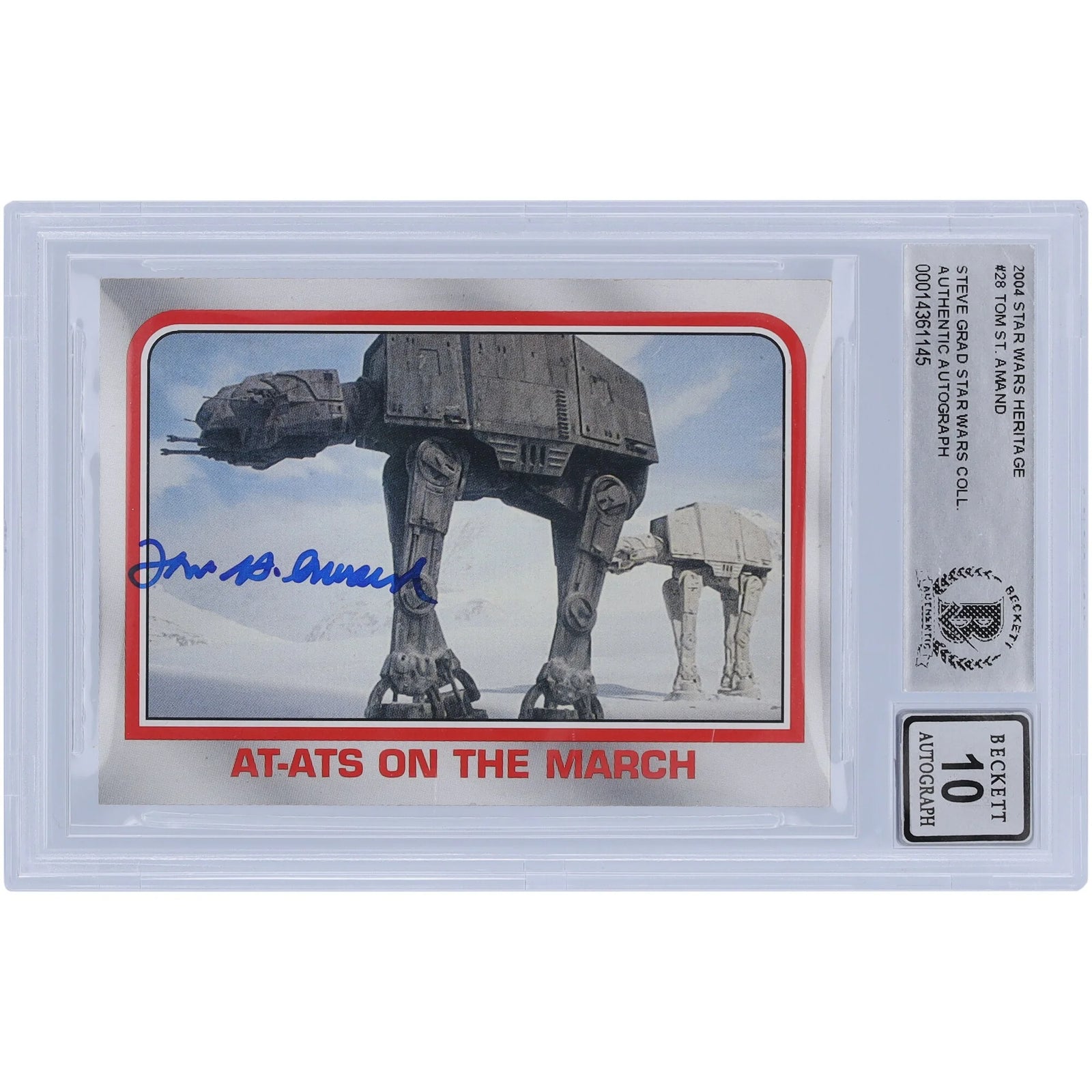 Tom St. Amand Signed 2004 Topps Star Wars #28 Card | BAS Authenticated 10
