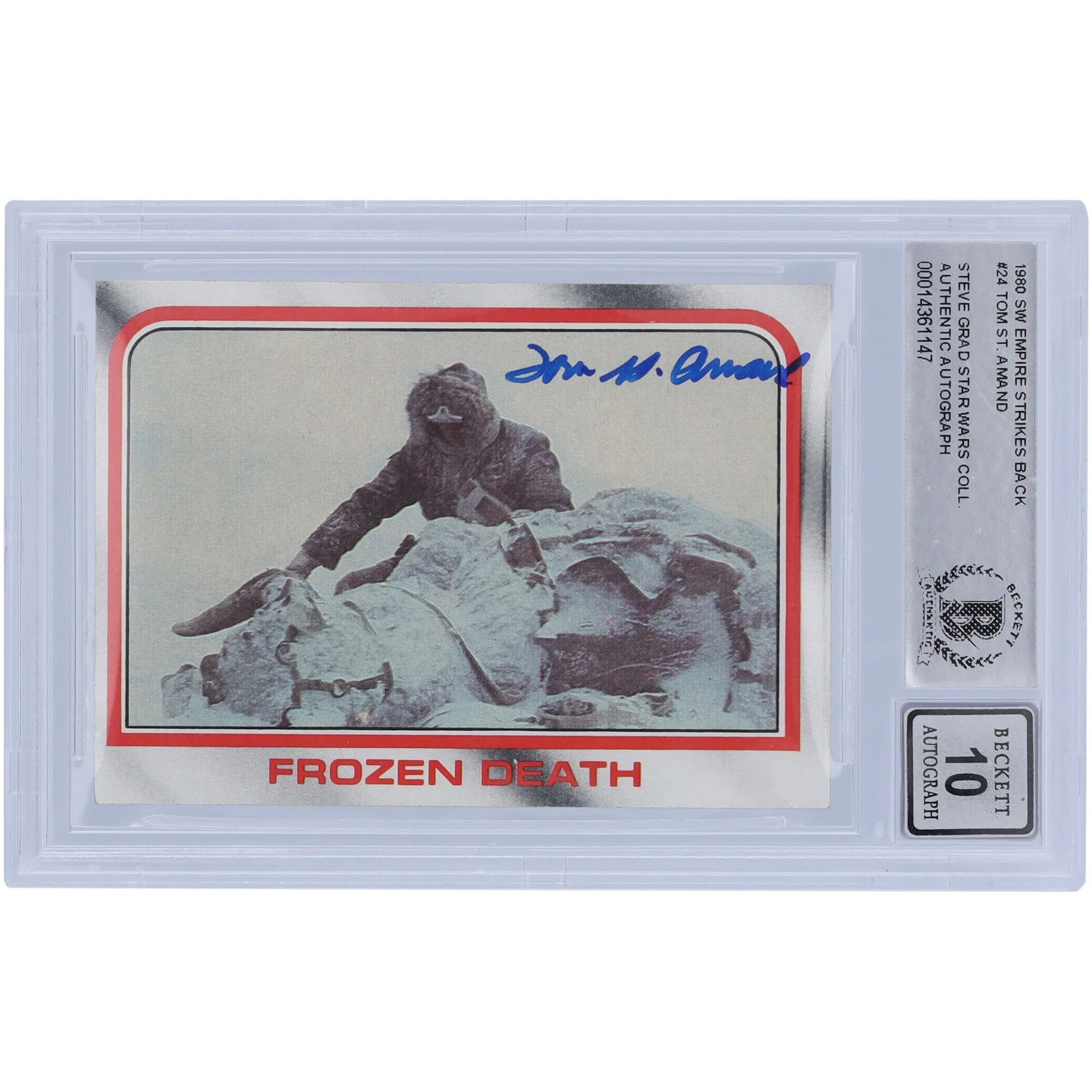 Tom St. Amand Signed 1980 Topps The Empire Strikes Back #24 | BAS Authenticated