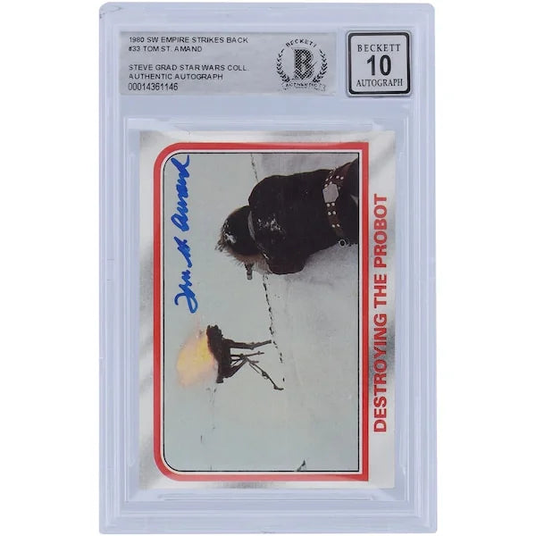 Tom St. Amand Signed 1980 Topps Empire Strikes Back #33 | BAS Authenticated