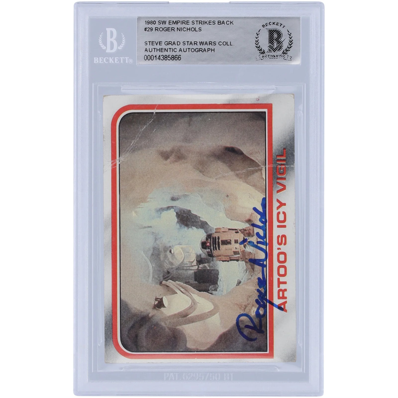 Roger Nichols Signed 1980 Topps The Empire Strikes Back #29 Card | BAS Authenticated