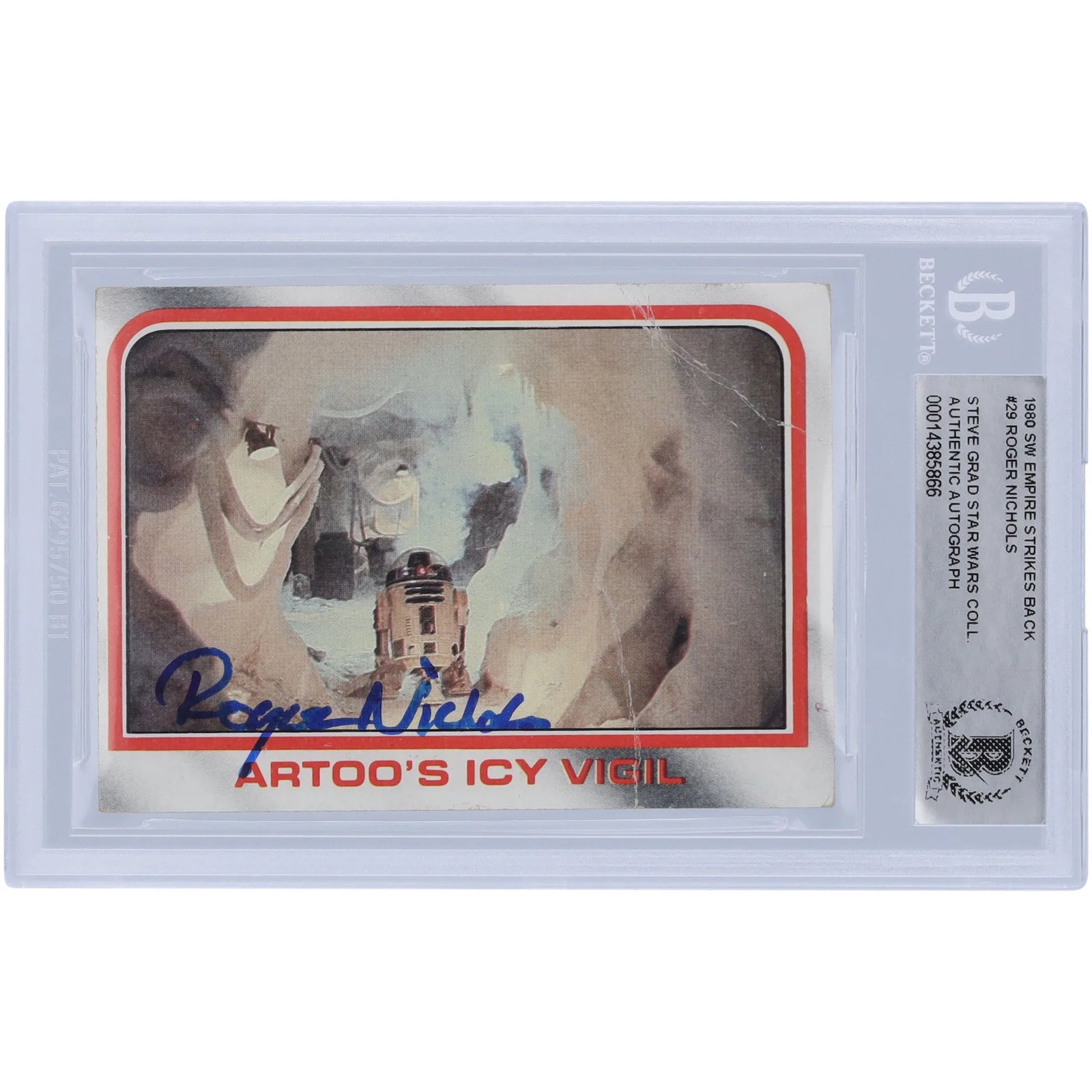 Roger Nichols Signed 1980 Topps The Empire Strikes Back #29 Card | BAS Authenticated