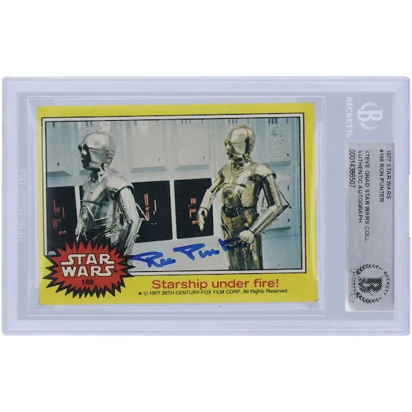 Ron Punter Signed 1977 Topps Star Wars #188 Card | BAS Authenticated