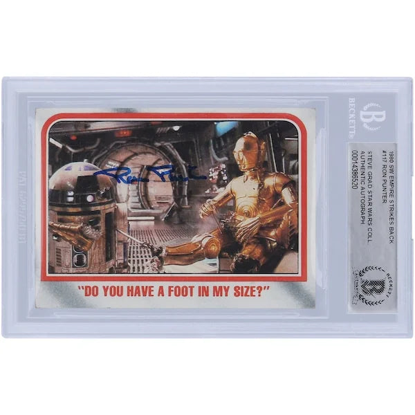Ron Punter Signed 1980 Topps The Empire Strikes Back #117 Card | BAS Authenticated