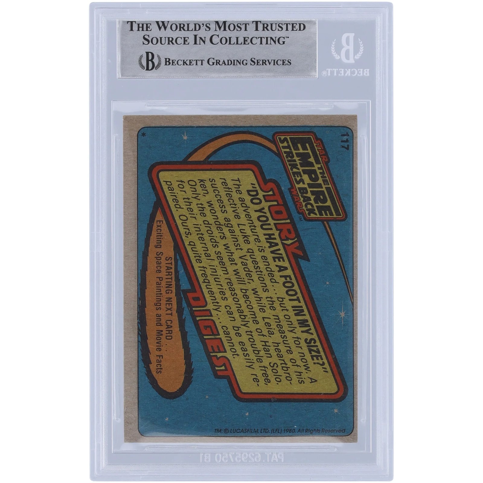 Ron Punter Signed 1980 Topps The Empire Strikes Back #117 Card | BAS Authenticated