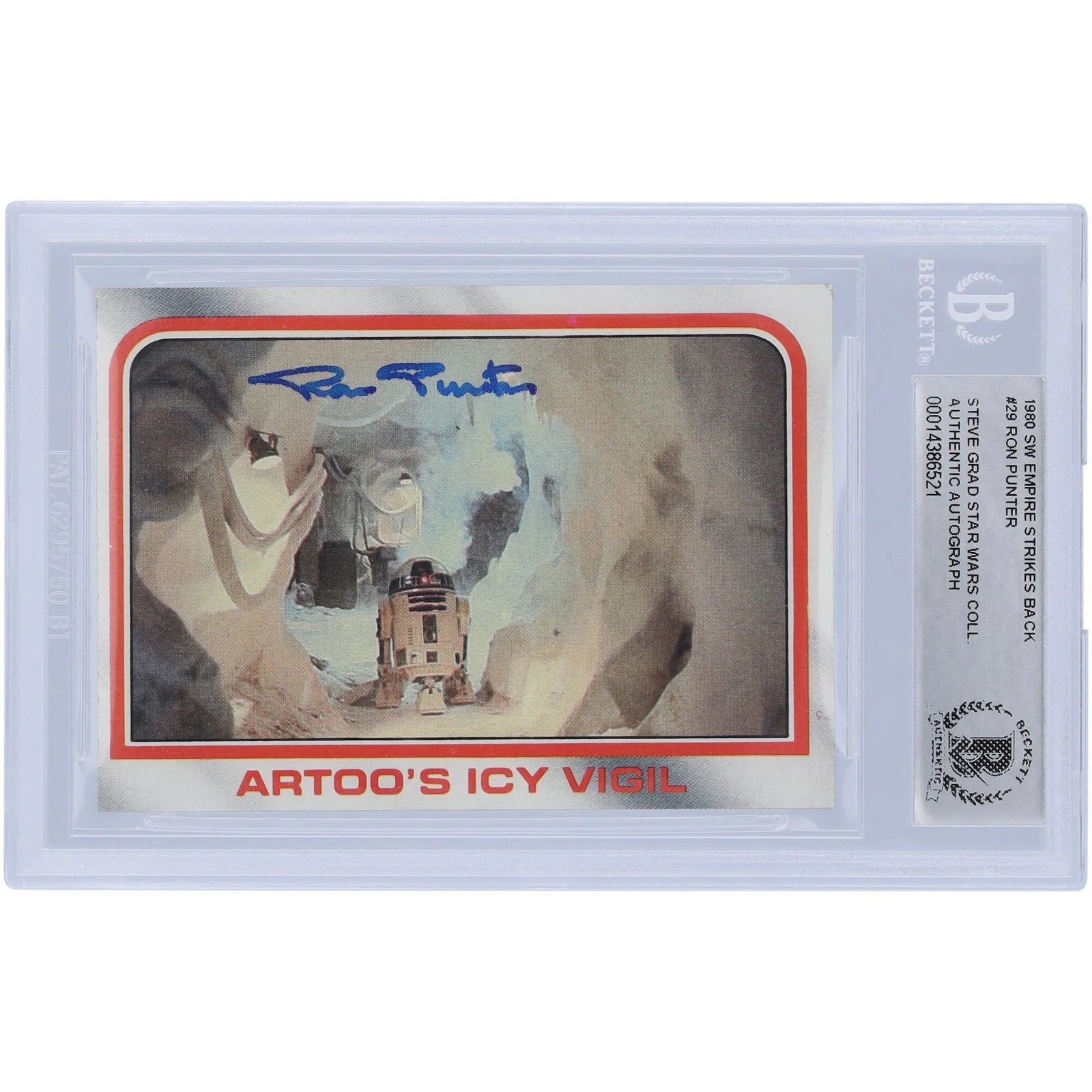 Ron Punter Signed 1980 Topps Star Wars #29 | Empire Strikes Back