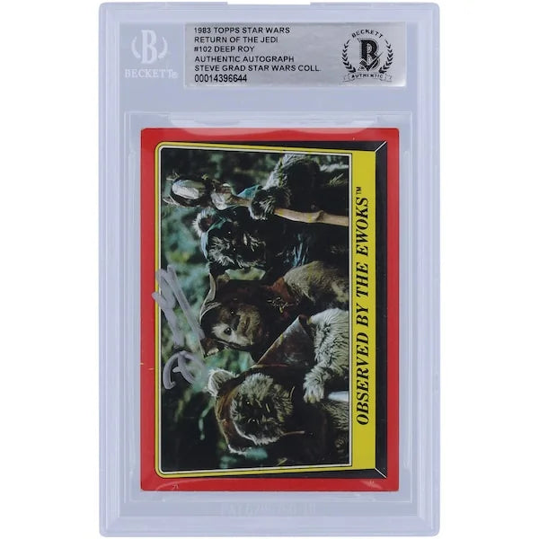 Deep Roy Signed 1983 Topps Return of the Jedi #102 | BAS Authenticated